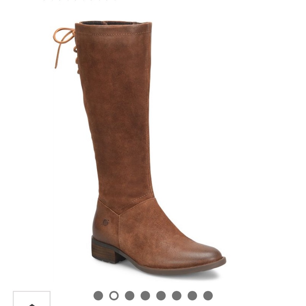 Born Brown Knee-High Suede Riding Boots
